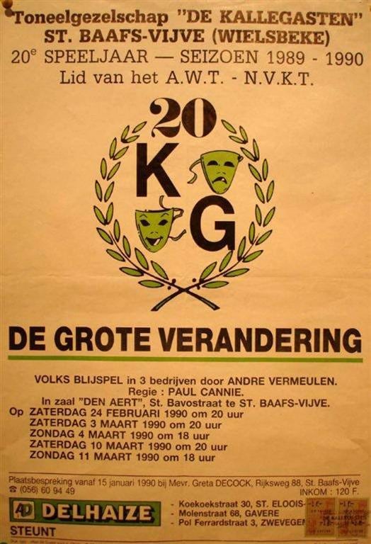 Affiche De Grote verandering