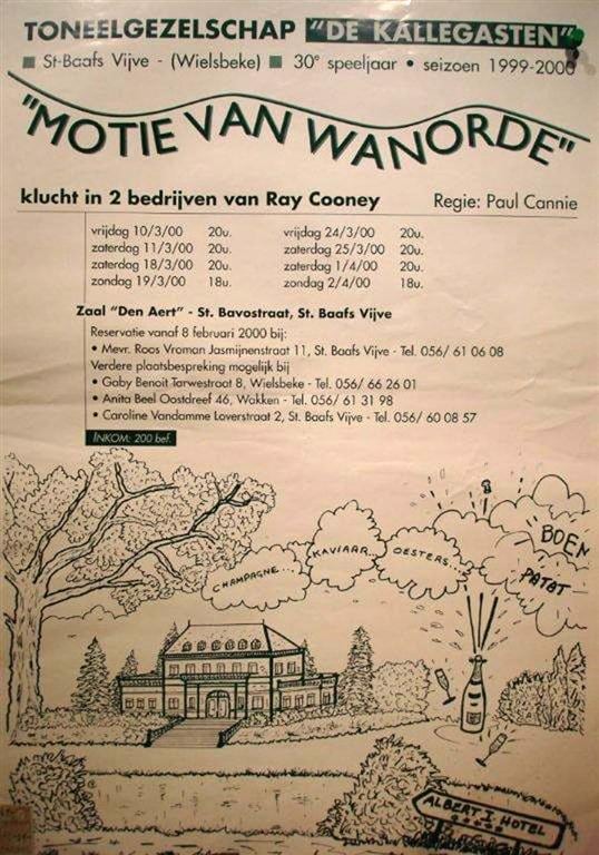 Affiche Motie van wanorde