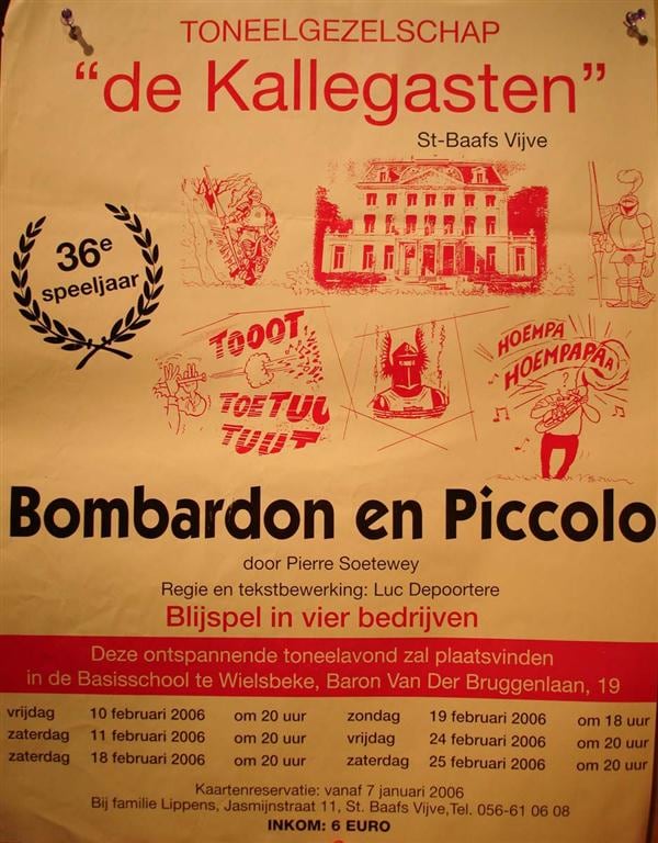 Affiche Bombardon & Piccolo
