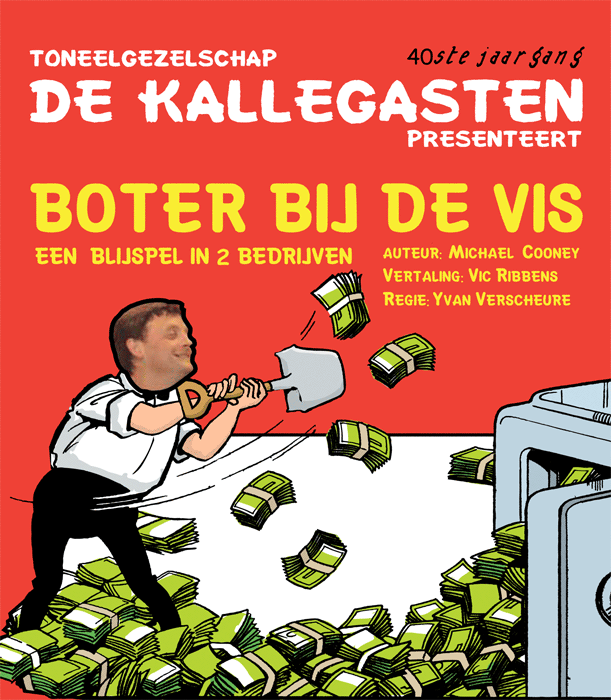 Affiche Boter bij de vis