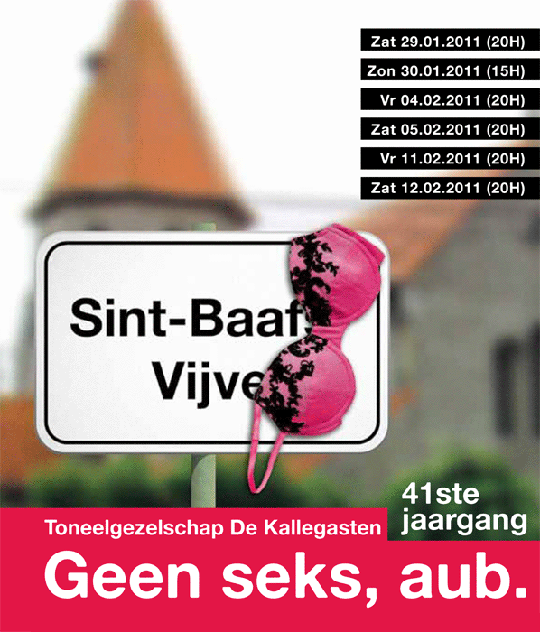 Affiche Geen sex, AUB