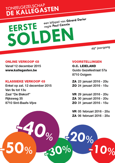 Affiche Eerste Solden