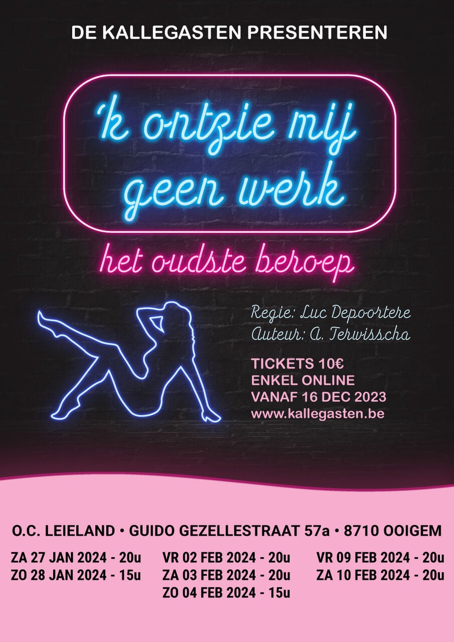 Affiche 'k ontzie mij geen werk